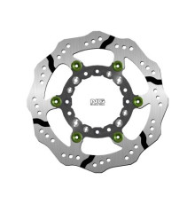 Ng передній гальмівний диск kawasaki klx250/300 '93-07, kx125/250 '95-02, suzuki rmz250 '04-06 (270x100x3mm) хвиля плаваюча