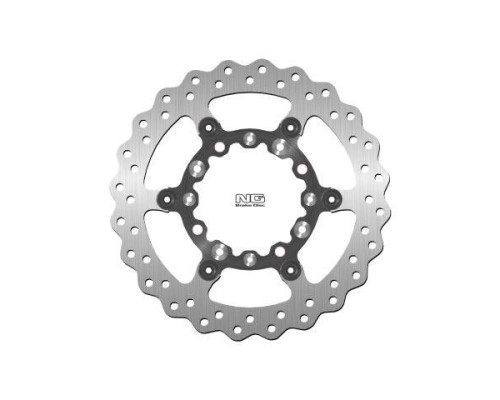 Ng передній гальмівний диск kawasaki klx250/300 '93-07, kx125/250 '95-02, suzuki rmz250 '04-06 (270x100x3mm) хвиля плаваюча