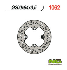 Ng передній гальмівний диск kawasaki kvf 650/700/750 (200x84x3.5)(4x10.5mm)