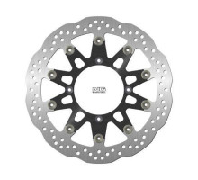 Передній гальмівний диск kawasaki supermotard 125/250 '06, supermotard 450 '06-10 (320х109х5мм) (4х9.5мм) хвиля плаваюча (алюмін. центр)