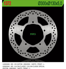 Передній гальмівний диск kawasaki vn 900 classic/custom '06-'09 (300x130x5mm) 5 отворів dia 10.5
