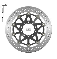 Диск передній гальмівний kawasaki z1000/zzr1400 '17-20 (310x80x5.5mm) (5x10.5mm) плаваючий (алюмін. центр)
