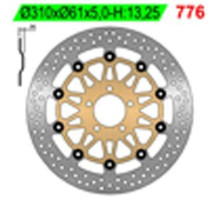 Ng гальмівний диск передній kawasaki zrx 1100/1200, zx 9r 00-01 (310x61x5)