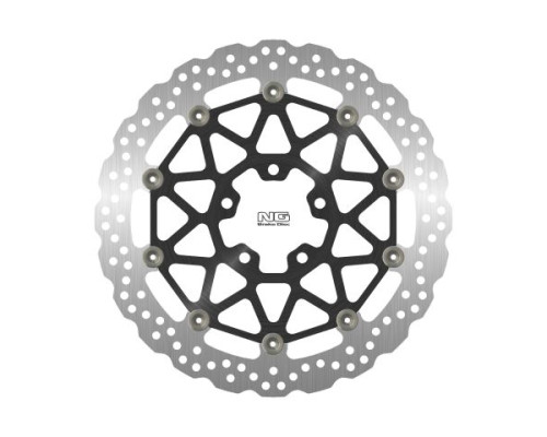 Ng передній гальмівний диск kawasaki zx 10 r '17-18 (330x70x5.0mm) (5x10.5mm) хвиля плаваюча (алюмін. центр)