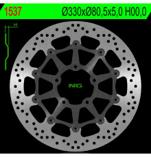 Ng гальмівний диск передній kawasaki zx 10r 16-18 (330x80,5x5) (5x10,5mm)