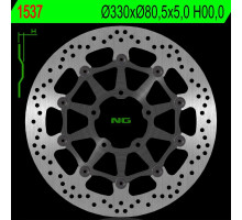 Ng гальмівний диск передній kawasaki zx 10r 16-18 (330x80,5x5) (5x10,5mm)