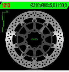 Ng передній гальмівний диск kawasaki zx6r 636 13-16, z800 12-17, zx10r 08-15, z1000 14-20, zzr1400 06-17, gtr1400 07-18, zx14 07-15 (310x80x5) плаваючий