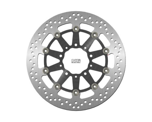 Ng передній гальмівний диск kawasaki zx6r 636 13-16, z800 12-17, zx10r 08-15, z1000 14-20, zzr1400 06-17, gtr1400 07-18, zx14 07-15 (310x80x5mm) (5x) плаваючий (алюмін. центр)