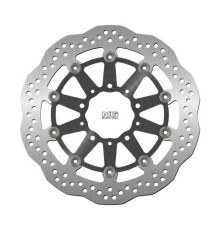Ng передній гальмівний диск kawasaki zx6r 636 13-16, z800 12-17, zx10r 08-15, z1000 14-20, zzr1400 06-17, gtr1400 07-18, zx14 07-15 (310x80x5mm) (5x) хвиля плаваюча (алюмін. центр)