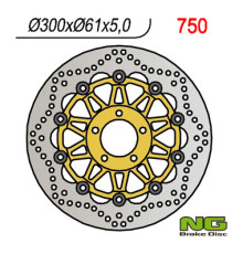 Диск передній гальмівний kawasaki zx6r '95-'02, zr 550/750 zephyr, zzr600 '90-'06 z750 '04- (300x61x5) (5x10,25mm)
