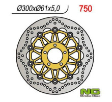 Диск передній гальмівний kawasaki zx6r '95-'02, zr 550/750 zephyr, zzr600 '90-'06 z750 '04- (300x61x5) (5x10,25mm)