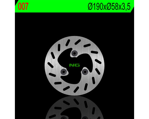 Ng передній гальмівний диск keeway zhara 50 15-18, 125 15-18, rieju crosser (190x58x3.5mm)