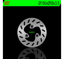 Ng передній гальмівний диск keeway zhara 50 15-18, 125 15-18, rieju crosser (190x58x3.5mm)