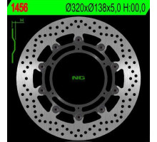 Ng передній гальмівний диск ktm 1050/1190/1290 adventure '13-'17 (320x138x5mm) (6x6.5mm) плаваючий (замінений на ng1840)
