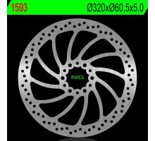 Ng передній гальмівний диск ktm duke 390 17 rc 250/390 17 (320x60.5x5.0mm)