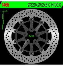 Ng передній гальмівний диск ktm duke 690 r/abs '14-'16 (320x52x5mm) (5x8.5mm) плаваючий