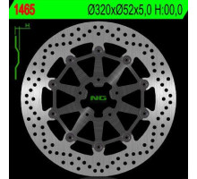 Ng передній гальмівний диск ktm duke 690 r/abs '14-'16 (320x52x5mm) (5x8.5mm) плаваючий