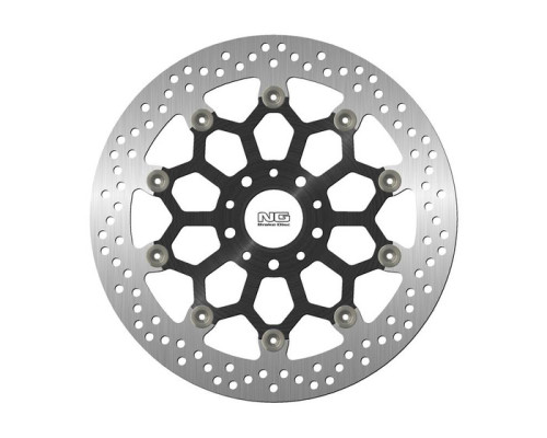 Ng передній гальмівний диск ktm duke 890 r abs '20-'22 (320x52x5mm) (5 отворів) плаваючий (алюмін. центр)