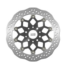 Ng передній гальмівний диск ktm duke 890 r abs '20-'22 (320x52x5mm) (5 отворів) плаваючий (алюмін. центр) хвиля