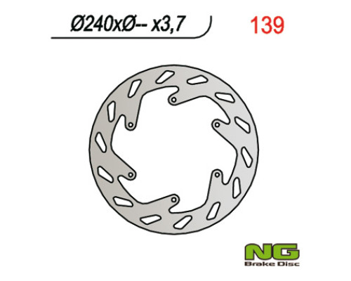 Ng передній гальмівний диск ktm gs/egs/lc4 (240x-x3.7)