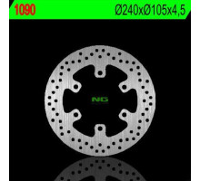 Ng гальмівний диск передній piaggop 50/125/250/300/400/500, gilera 125/200/500, bmw g650x-зад (240x105x4.5) (6x6.25mm)