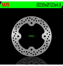 Ng передній гальмівний диск polaris ranger rzr 570 '12-'13, rzr 800 '08-'14 (235x123x4.8) (4x11.5mm)
