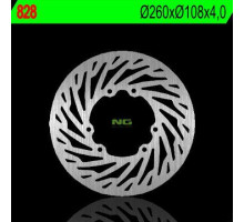 Ng гальмівний диск передній rieju 50/125/250 yamaha xt 125x 05-09, dt 50 sm 05-07, dt 50x 03-06 (260x108x4)