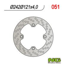 Диск гальмівний передній suzuki dr 600 '85-'89 (242x121x4) (4x10,5mm)
