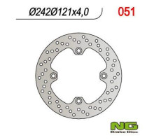 Диск гальмівний передній suzuki dr 600 '85-'89 (242x121x4) (4x10,5mm)