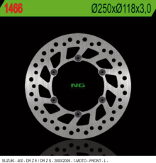 Диск гальмівний передній suzuki drz 400 e/s '00-'09 (250x118x3) (6x6,5mm)