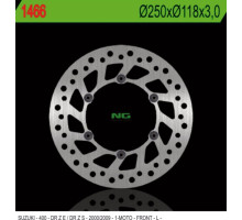 Диск гальмівний передній suzuki drz 400 e/s '00-'09 (250x118x3) (6x6,5mm)