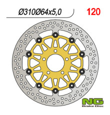 Ng передній гальмівний диск suzuki gs/ gsf/ gsx (310x64x5) плаваючий (5x10.5mm)