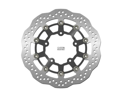 Ng передній гальмівний диск suzuki gsr 600 / gsxr 600 '06-'07, 750 '06, 1000 '05-'08, vzr 1800 '06-'13, vlz 1800 '17 (310x100x5.0mm) (5x10.5mm) хвиля плаваюча (алюмінієвий центр)