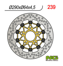Ng передній гальмівний диск suzuki gsx600/750f, gsf600 '95-'04, sv650 '99-'02 (290x64x4.5) плаваючий