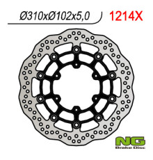 Ng передній гальмівний диск suzuki gsxr 600 '08-'18, gsxr 750 '08-'18, gsxr 1000 '09-'16, gsx 750z '08-'14 (310x102x5) хвиля плаваюча