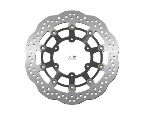 Ng передній гальмівний диск suzuki gsxr 600/750 '08-'18, gsxr 1000 '09-'16, gsx 750z '08-'14 (310x102x5mm) (6x8.5mm) хвиля плаваюча (алюмін. центр)