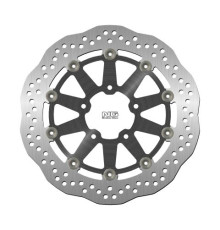 Ng передній гальмівний диск suzuki gsxr 600/750/1000 '03-05, vl800 '14-15 (300x69x5mm) (5x10.5mm) хвиля плаваюча (алюмін. центр)