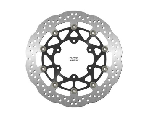 Ng передній гальмівний диск suzuki gsxr abs 1000 '17-19 (320x102x5.0mm) (6x8.5mm) хвиля плаваюча (алюмін. центр)