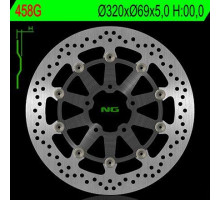 Ng передній гальмівний диск suzuki gsxr600/750 '97-'03, gsxr1000 '00-'04, tl1000, gsxr1300 hayabusa '99-07, gsx 1400 02-07 (320x69x5) (алюміній центр) плаваючий