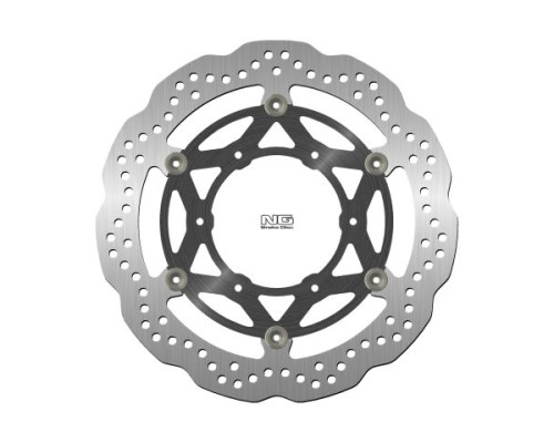 Ng передній гальмівний диск suzuki gsx-s 1000 '15-'22 (310x110x5mm) (6x8.5mm) хвиля плаваючий (алюмін. центр) (gsx1000s, gsxs 1000)