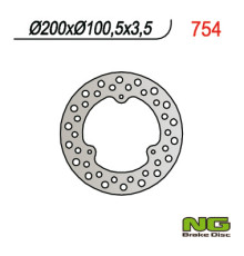 Ng передній гальмівний диск suzuki rm 80/85 (200x100x3.5)