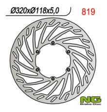 Ng передній гальмівний диск suzuki rm/rmz/drz/yz/yzf (320x118x5) supermoto 320mm