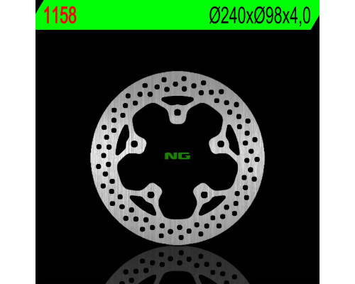Ng передній гальмівний диск sym gts/joymax 125/250/300 07-12 (240x98x4.0mm) (5x10.5mm)