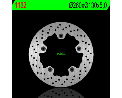 Ng передній гальмівний диск tgb 125/250/300 08-18 (260x130x5.0mm) (5x10.5mm)
