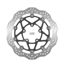 Диск передній гальмівний triumph bonneville 850/t100 '09-21, street triple '13-18 (310х82.5х5мм) (5х10.5мм) хвиля плаваюча (алюмін. центр)