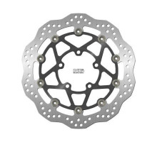 Диск передній гальмівний triumph bonneville 850/t100 '09-21, street triple '13-18 (310х82.5х5мм) (5х10.5мм) хвиля плаваюча (алюмін. центр)