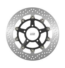 Ng передній гальмівний диск triumph daytona / ti / speed triple 955 '02-06, daytona ie 955 '01-06, sprint st t / abs 1050 '05-14 плаваючий (320x78x4.5) (5x10.5mm) плаваючий (алюмінієвий центр) - замінює ng1452