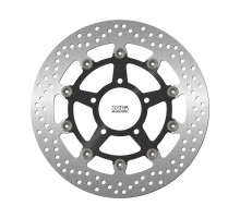 Ng передній гальмівний диск triumph daytona / ti / speed triple 955 '02-06, daytona ie 955 '01-06, sprint st t / abs 1050 '05-14 плаваючий (320x78x4.5) (5x10.5mm) плаваючий (алюмінієвий центр) - замінює ng1452