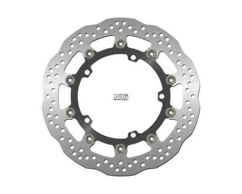 Ng передній гальмівний диск triumph speed triple 1050 '11-17, street triple 1050 '08-'17, trophy 1215 '12-'18 (320x150x5mm) (5x10.5mm) wave floating (aluminum center)