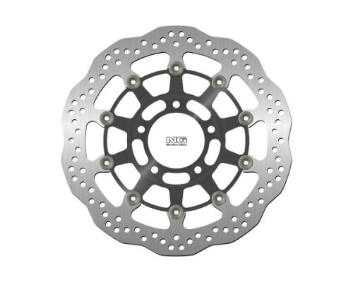 Ng передній гальмівний диск triumph tiger 1050 '07-'13, speed triple 1050 '05-15 (320x78x5mm) (5x10.5mm) хвиля плаваюча (алюмін. центр)